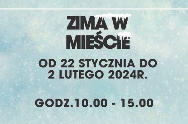 Ferie "Zima w Mieście" 2024