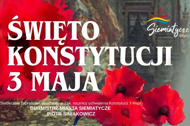234. rocznica uchwalenia Konstytucji 3 Maja