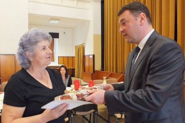 Spotkanie twórców ludowych biorących udział w wystawie rękodzieła ludowego