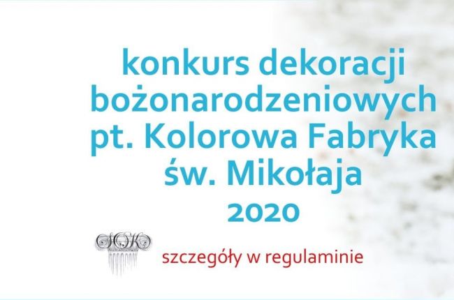 Rozstrzygnięcie konkursu "Kolorowa Fabryka Świętego Mikołaja"