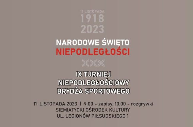 IX Turniej Niepodległościowy Brydża Sportowego