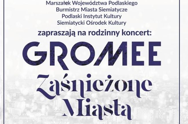 Rodzinny koncert Gromee „Zaśnieżone Miasta” w Siemiatyczach